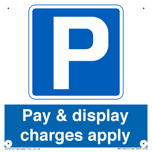 Pay & display charges apply